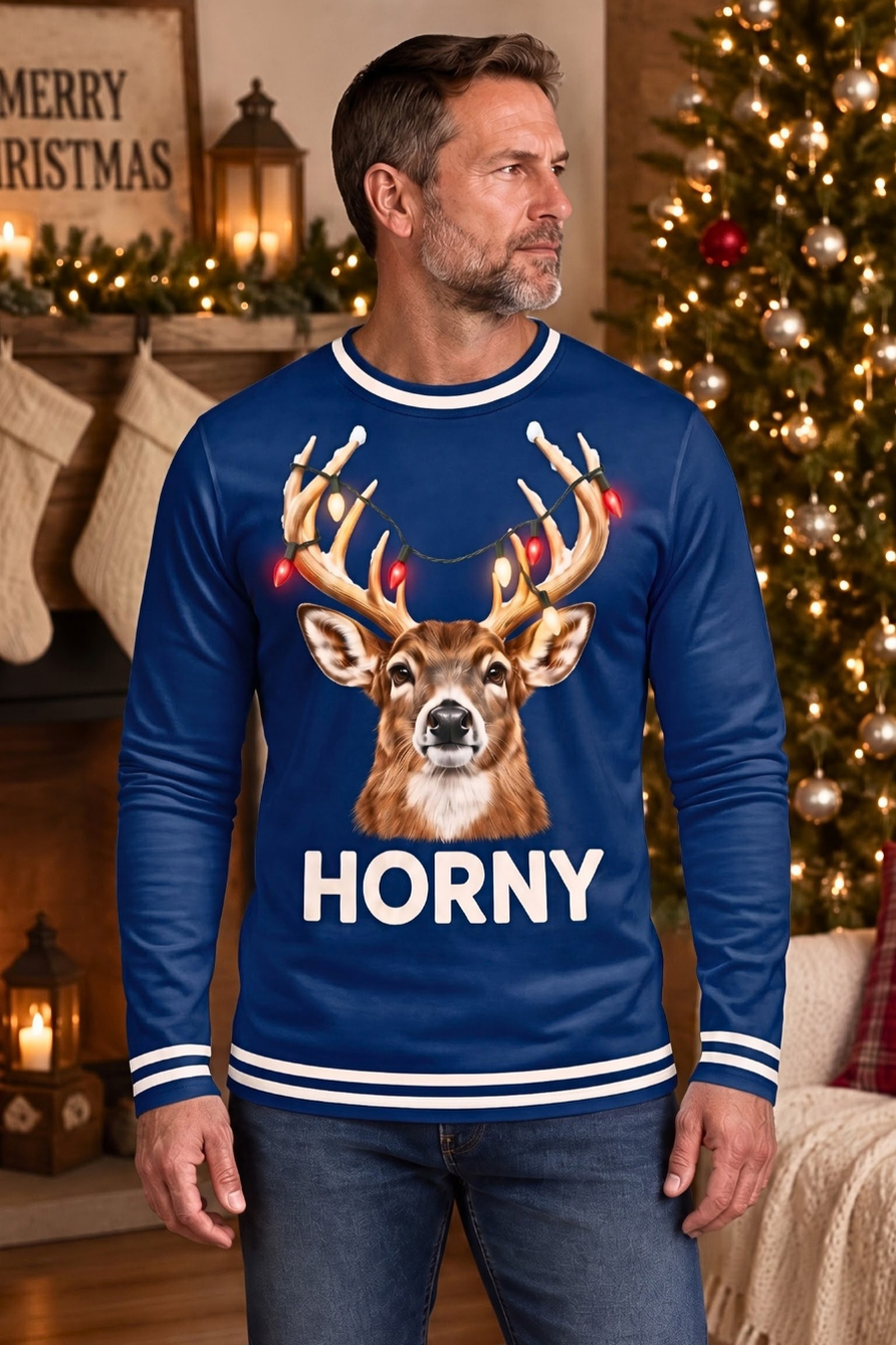 Performance Hunting Long Sleeve - Festive Antler Buck Horny - ULS642K image 2