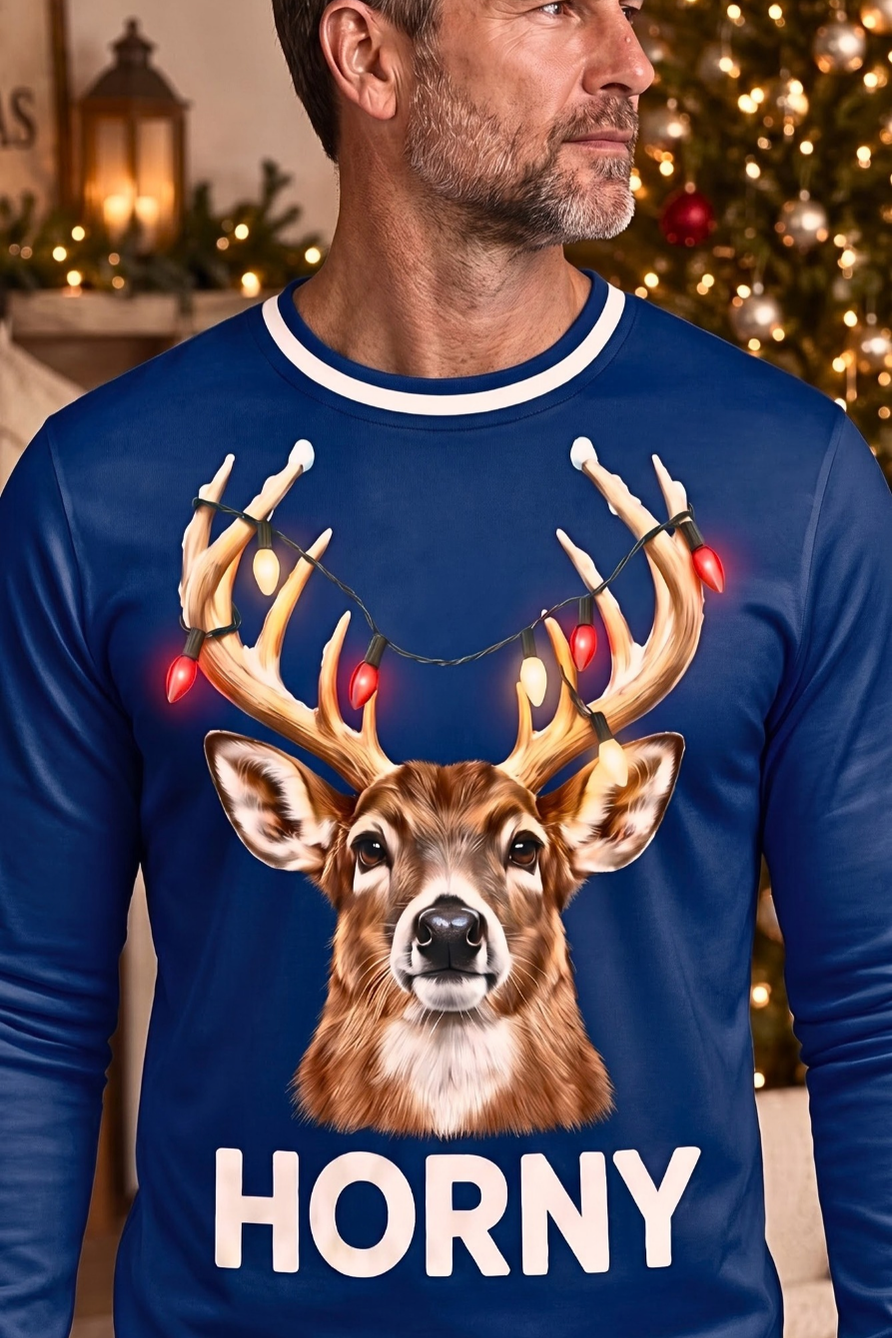 Performance Hunting Long Sleeve - Festive Antler Buck Horny - ULS642K image 4