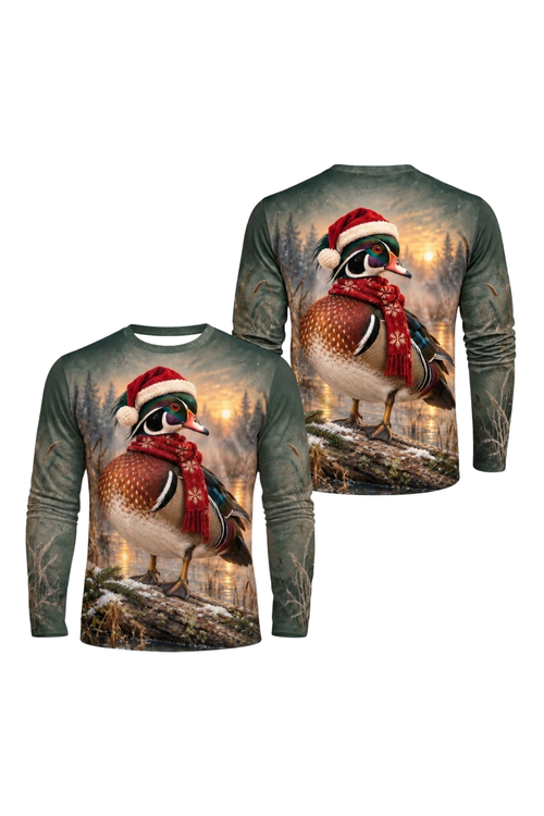 Performance Hunting Long Sleeve - Festive Wood Duck Timber Sunset - ULS644K image 1