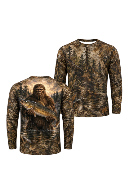 Performance Hunting Long Sleeve - Bigfoot Walleye Timber Camo - ULS645K image 1