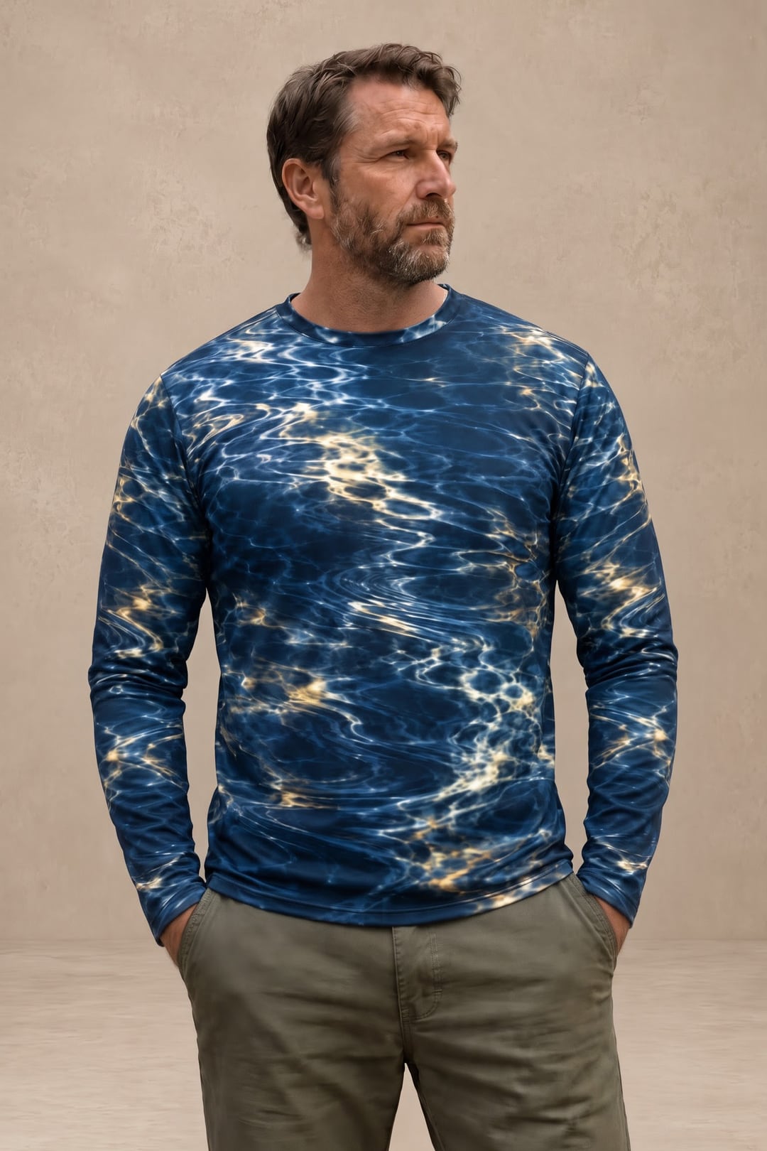 Performance Fishing Long Sleeve - Bigfoot Moonlight Walleye Ripple - ULS646K image 3