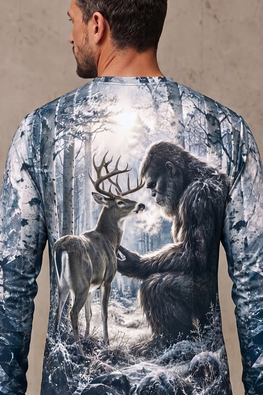 Performance Hunting Long Sleeve - Bigfoot Winter Buck Frost - ULS647K image 4