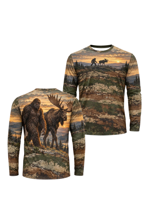 Performance Hunting Long Sleeve - Bigfoot Moose Ridge Sunset - ULS648K image 1