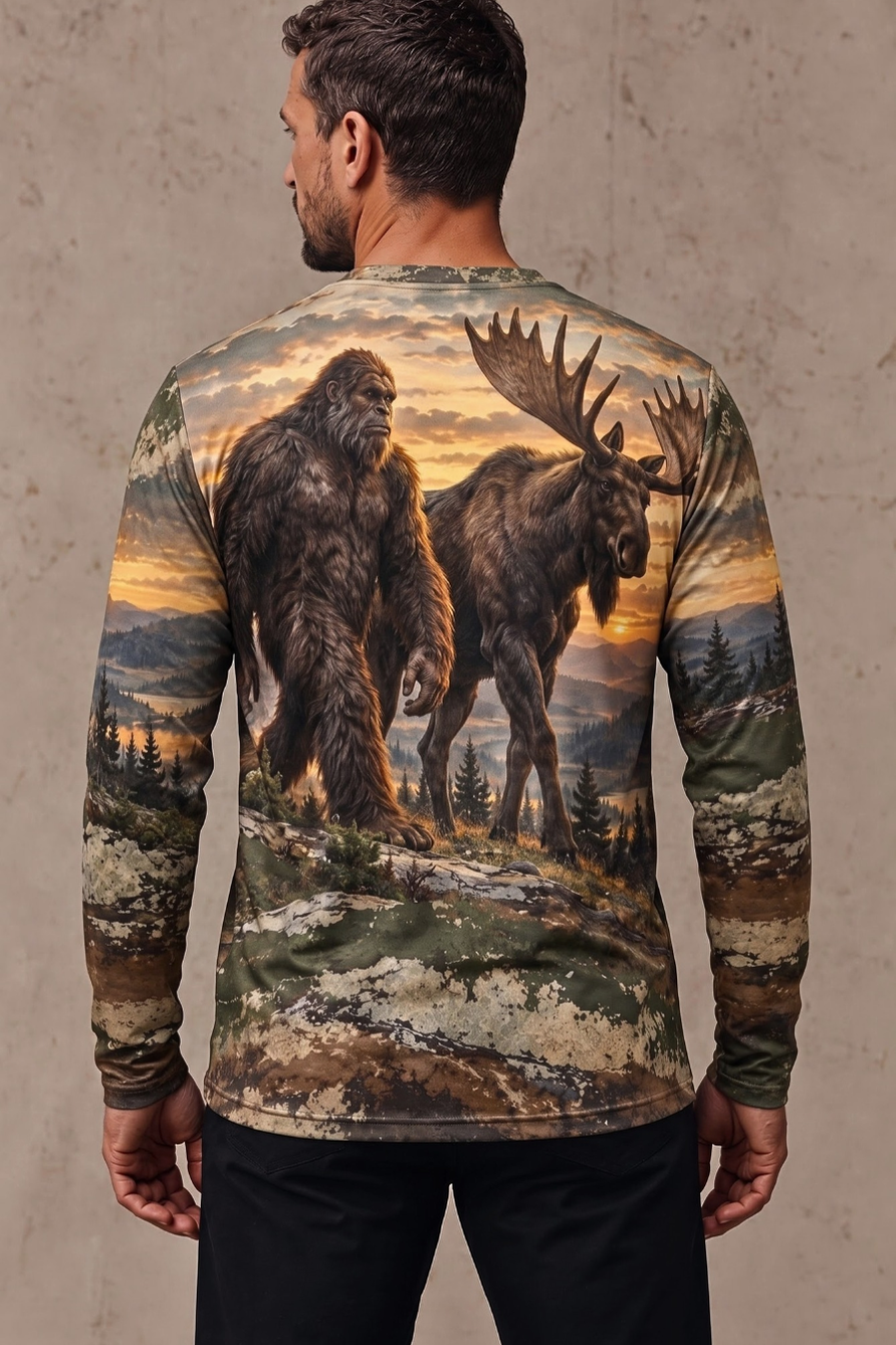 Performance Hunting Long Sleeve - Bigfoot Moose Ridge Sunset - ULS648K image 2