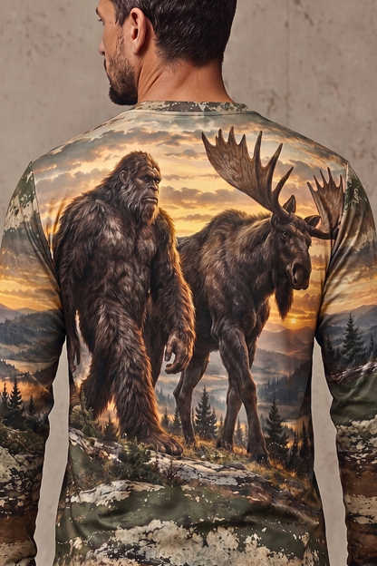 Performance Hunting Long Sleeve - Bigfoot Moose Ridge Sunset - ULS648K image 4
