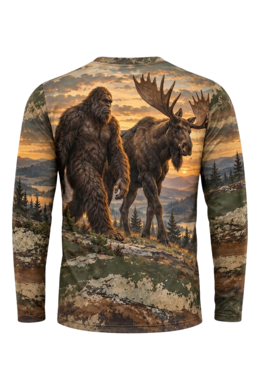 Performance Hunting Long Sleeve - Bigfoot Moose Ridge Sunset - ULS648K image 5