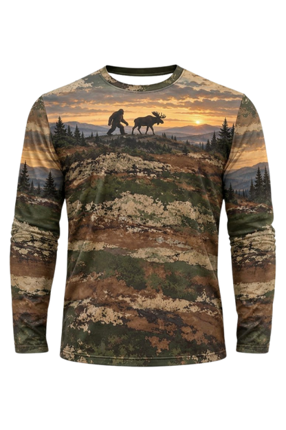 Performance Hunting Long Sleeve - Bigfoot Moose Ridge Sunset - ULS648K image 6