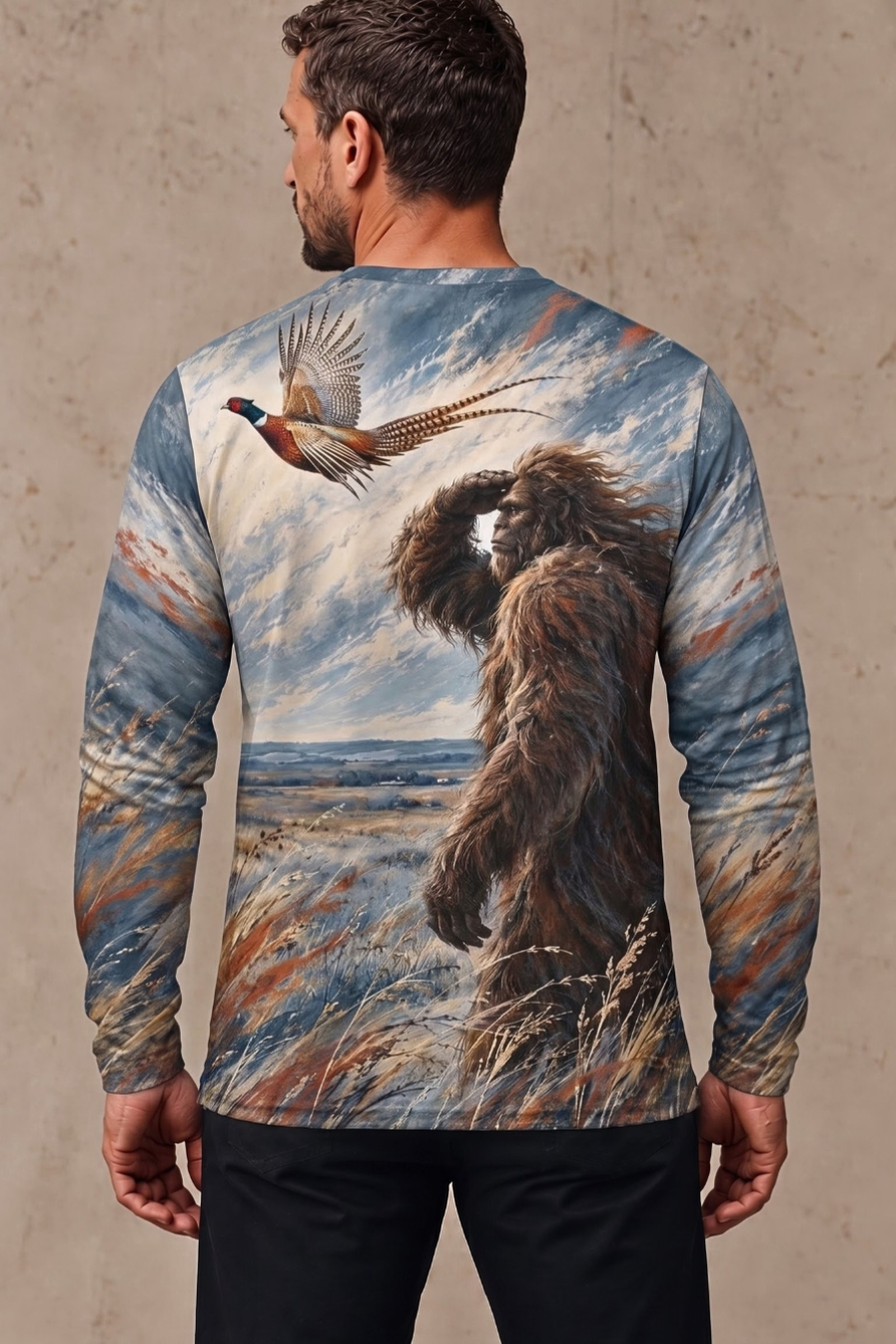 Performance Hunting Long Sleeve - Bigfoot Pheasant Prairie Flight - ULS649K image 2
