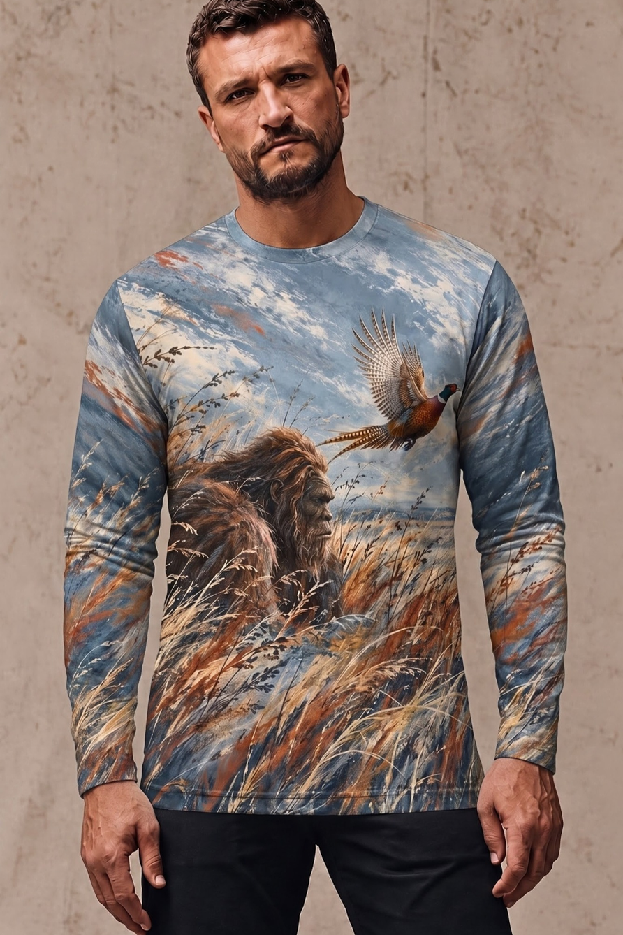 Performance Hunting Long Sleeve - Bigfoot Pheasant Prairie Flight - ULS649K image 3