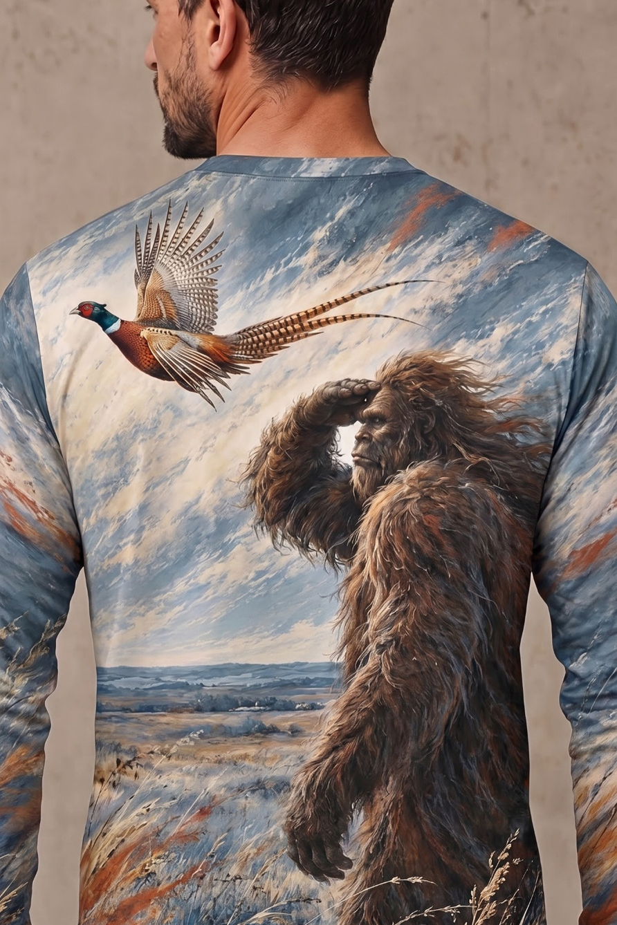 Performance Hunting Long Sleeve - Bigfoot Pheasant Prairie Flight - ULS649K image 4