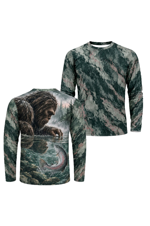 Performance Fishing Long Sleeve - Bigfoot Trout Misty Stream - ULS650K image 1