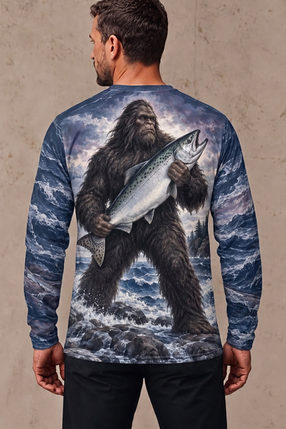 Performance Fishing Long Sleeve - Bigfoot Salmon Stormy Surge - ULS651K image 2
