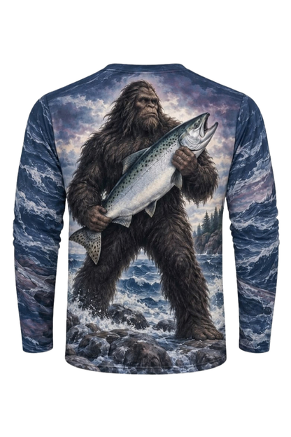 Performance Fishing Long Sleeve - Bigfoot Salmon Stormy Surge - ULS651K image 5