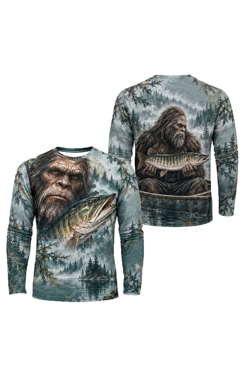 Performance Fishing Long Sleeve - Bigfoot Musky Misty Lake - ULS653K image 1