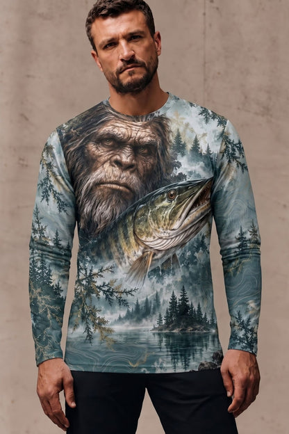 Performance Fishing Long Sleeve - Bigfoot Musky Misty Lake - ULS653K image 2