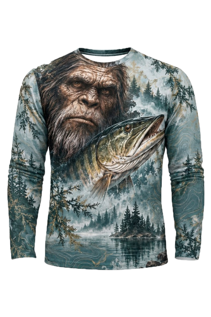 Performance Fishing Long Sleeve - Bigfoot Musky Misty Lake - ULS653K image 5