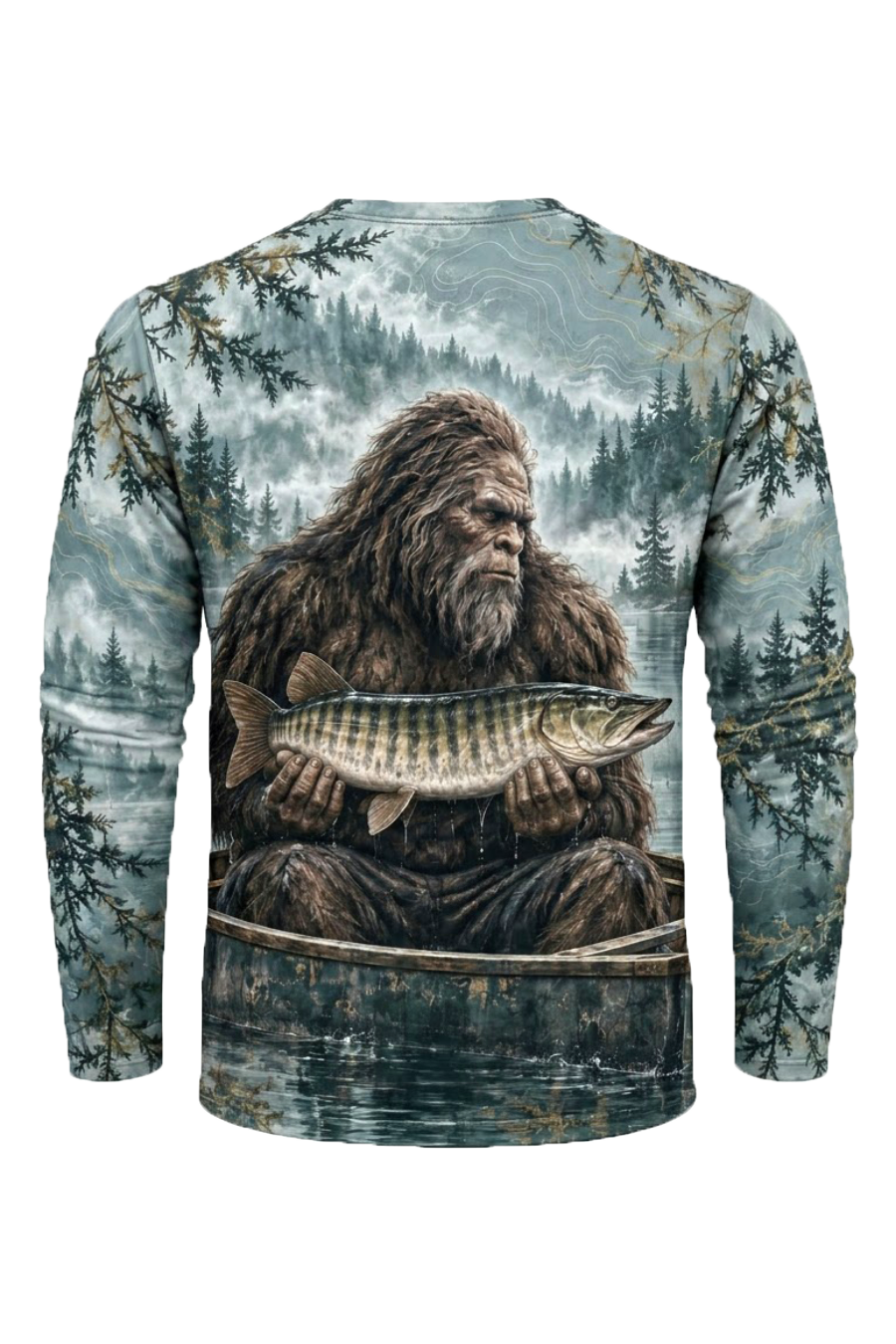 Performance Fishing Long Sleeve - Bigfoot Musky Misty Lake - ULS653K image 6