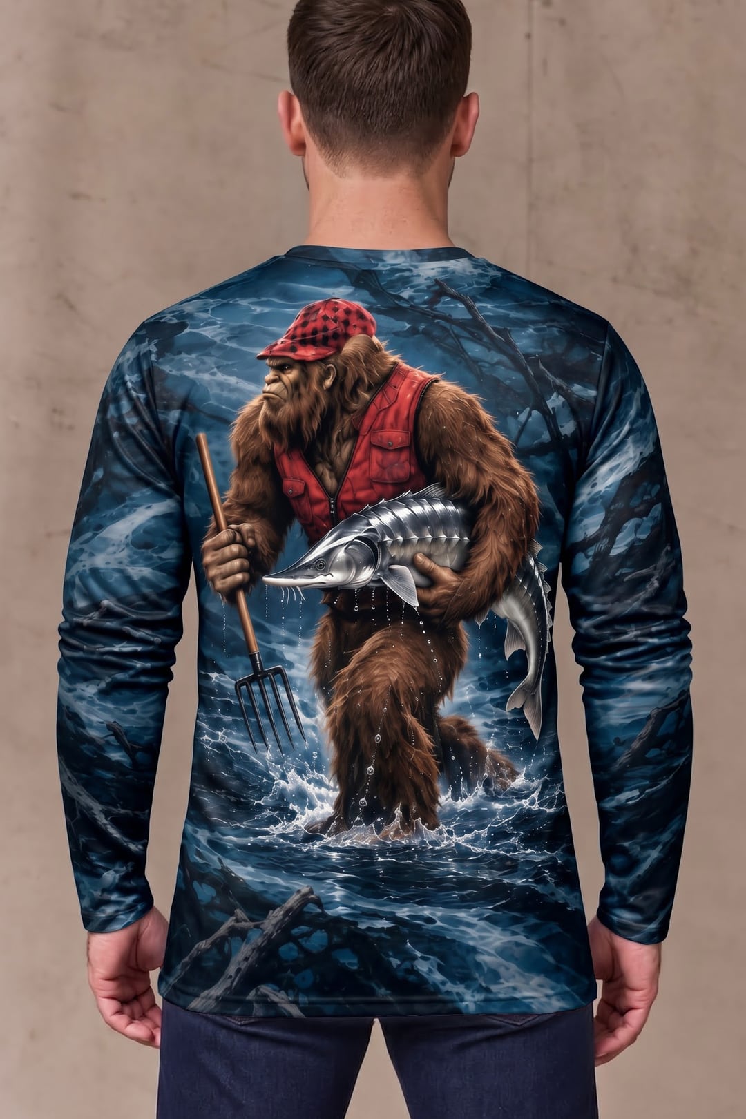 Performance Fishing Long Sleeve - Bigfoot Sturgeon River Surge - ULS654K image 2