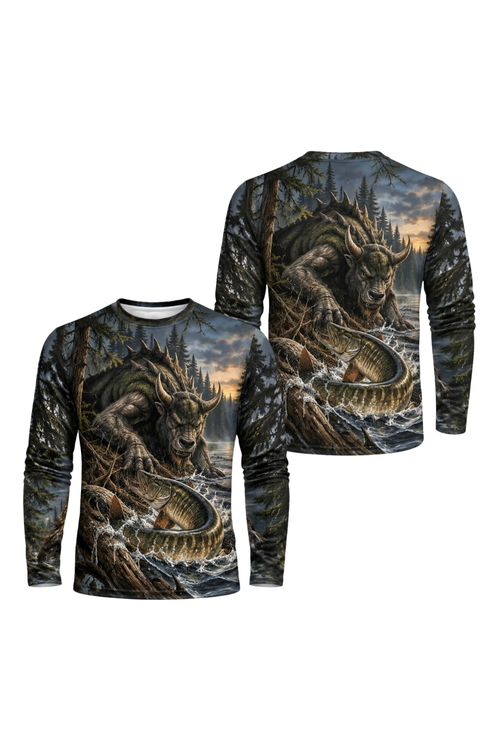 Performance Fishing Long Sleeve - Hodag Musky Dusk Strike - ULS655K image 1