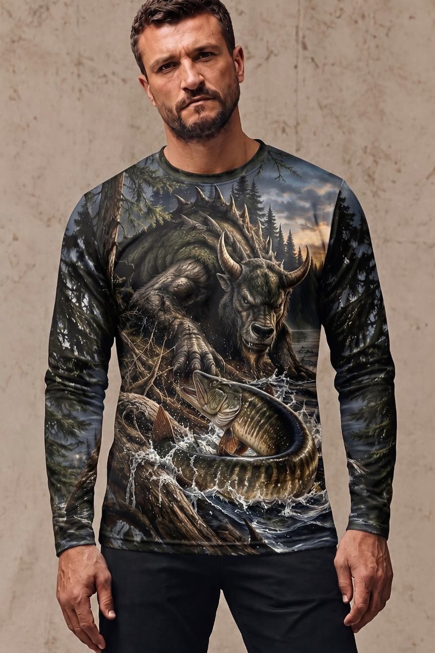 Performance Fishing Long Sleeve - Hodag Musky Dusk Strike - ULS655K image 2