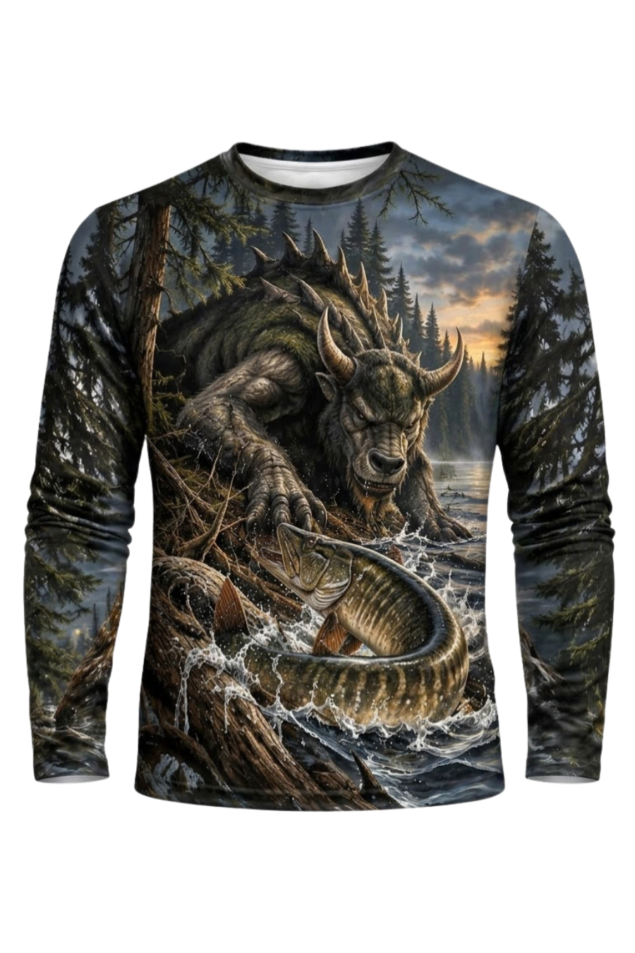Performance Fishing Long Sleeve - Hodag Musky Dusk Strike - ULS655K image 5