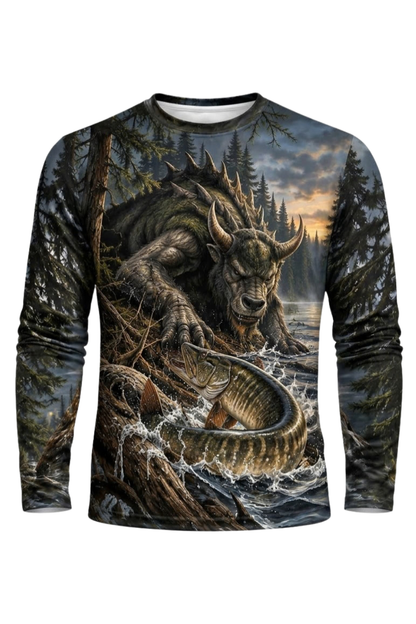 Performance Fishing Long Sleeve - Hodag Musky Dusk Strike - ULS655K image 5