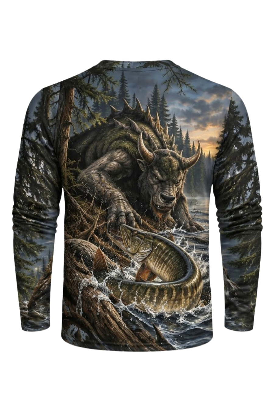 Performance Fishing Long Sleeve - Hodag Musky Dusk Strike - ULS655K image 6