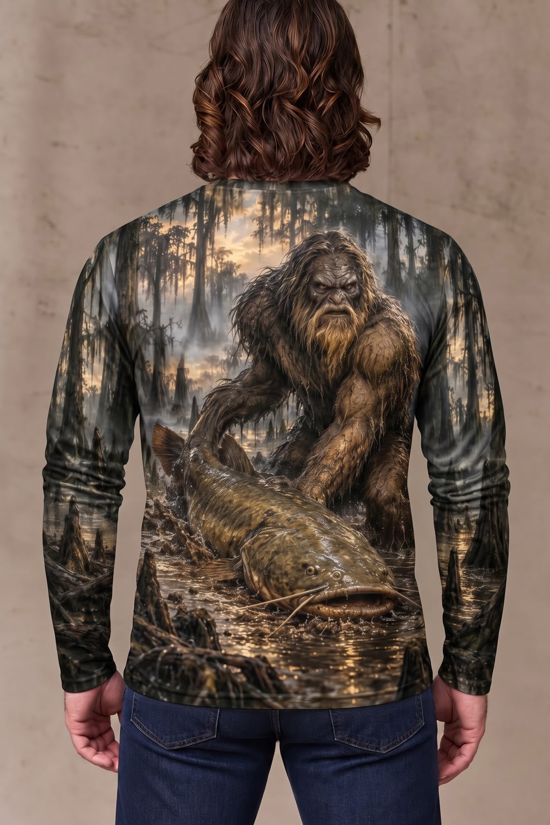 Performance Fishing Long Sleeve - Fouke Monster Catfish Swamp - ULS656K image 3