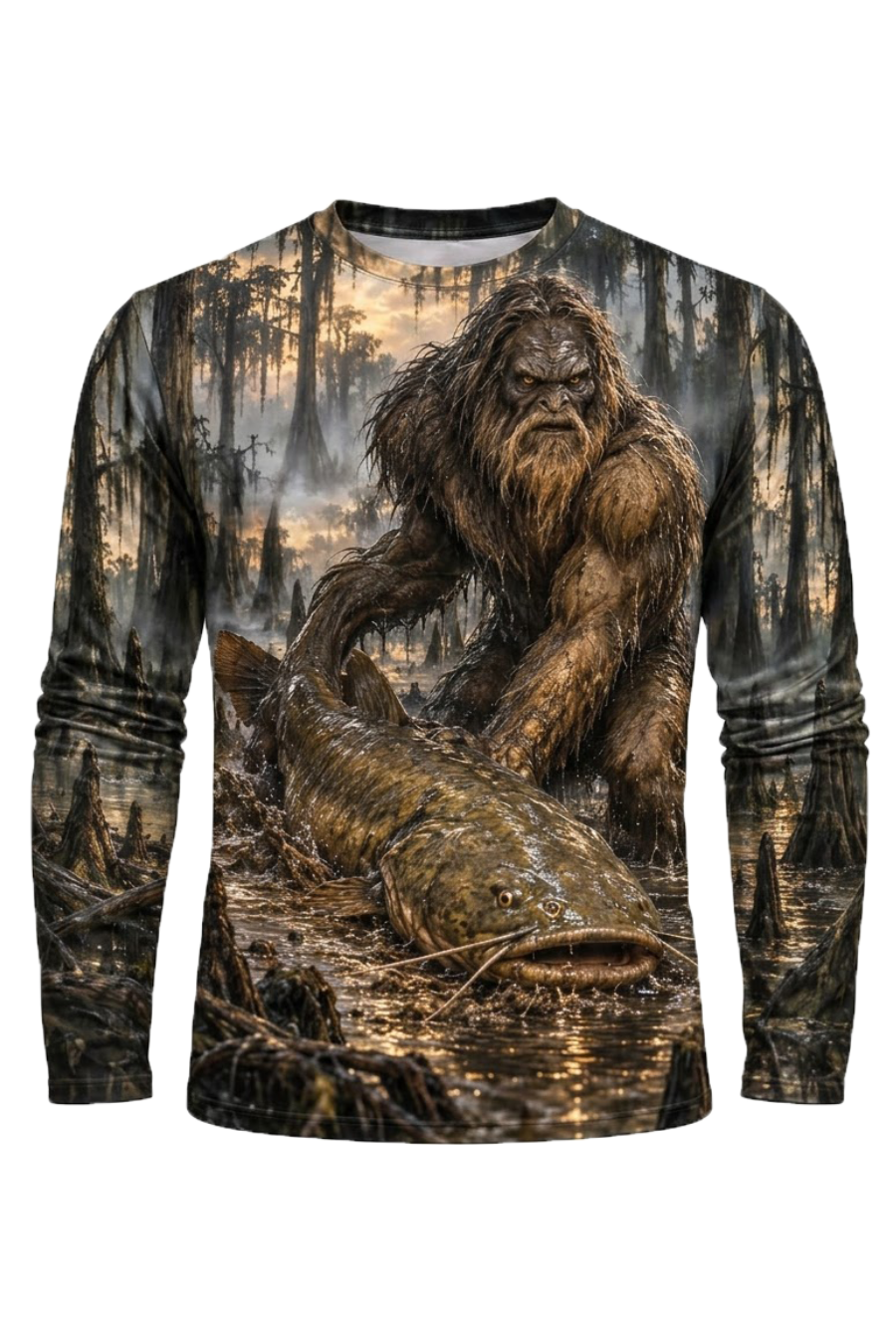 Performance Fishing Long Sleeve - Fouke Monster Catfish Swamp - ULS656K image 5