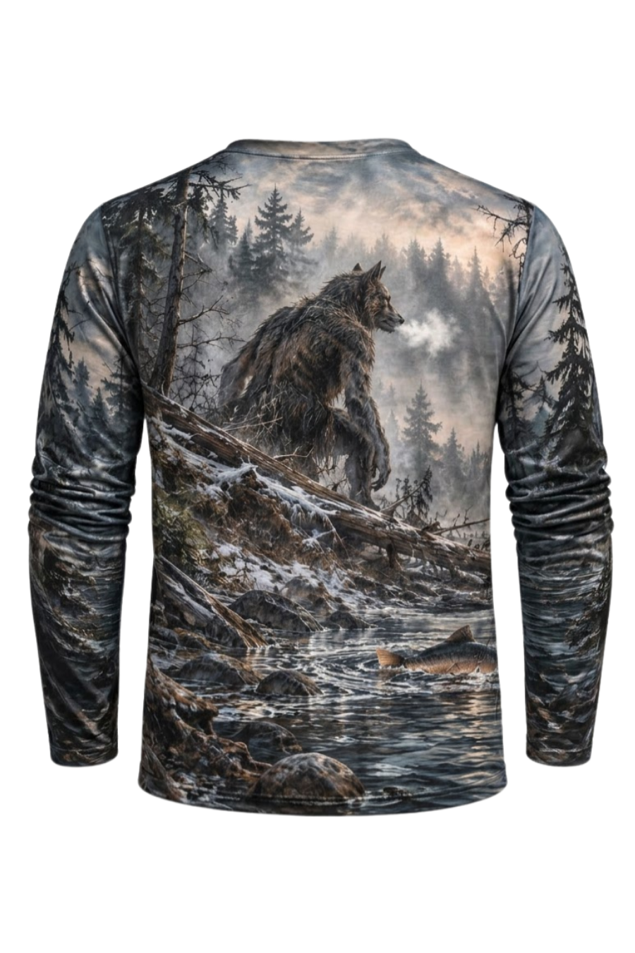 Performance Fishing Long Sleeve - Dogman Misty Pine River - ULS658K image 5