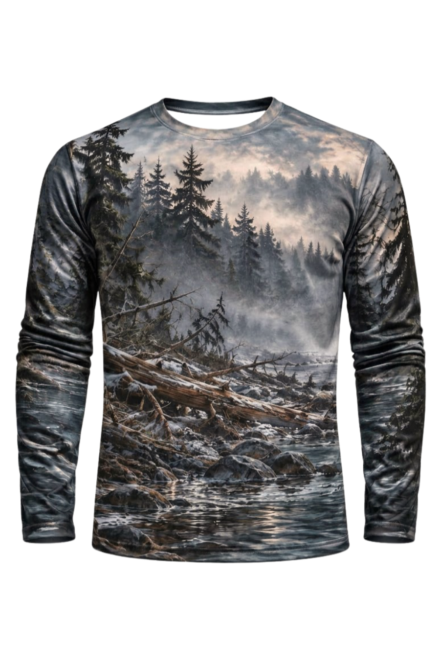Performance Fishing Long Sleeve - Dogman Misty Pine River - ULS658K image 6