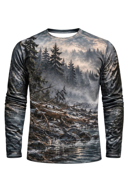 Performance Fishing Long Sleeve - Dogman Misty Pine River - ULS658K image 6