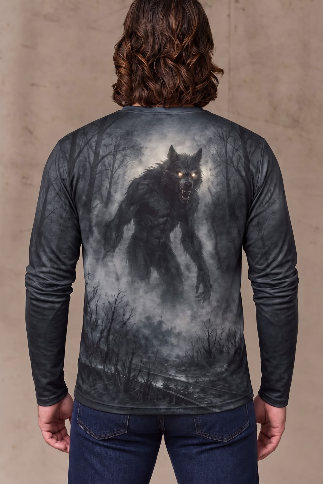 Performance Hunting Long Sleeve - Dogman Midnight Howl - ULS660K image 2