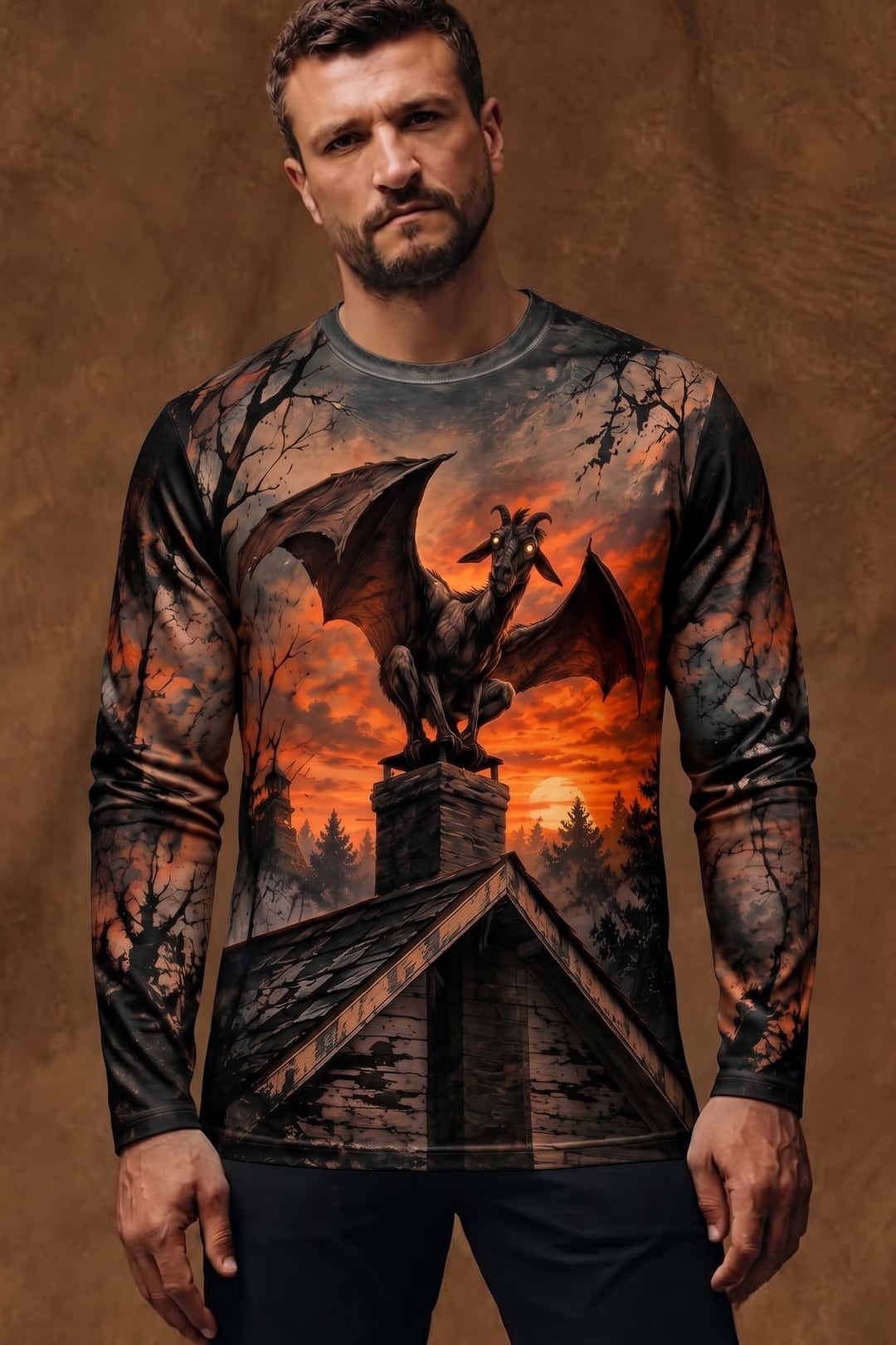 Performance Hunting Long Sleeve - Jersey Devil Crimson Rooftop - ULS668K image 2