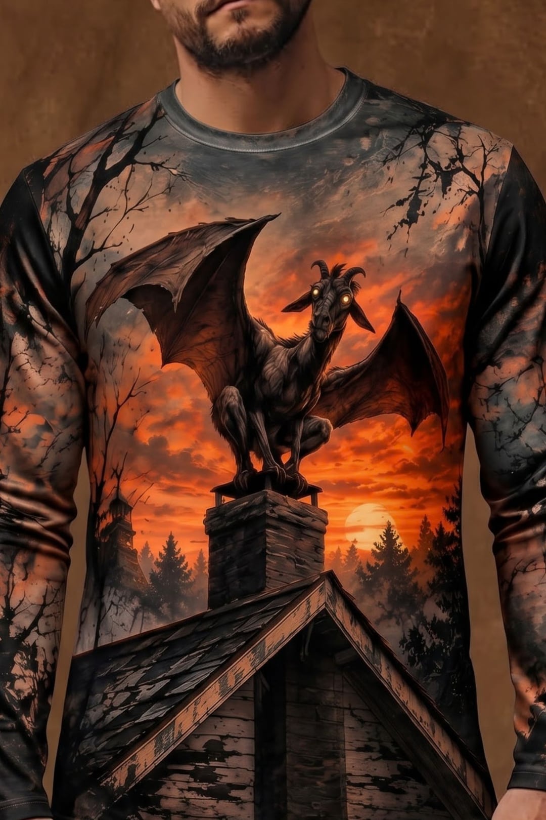 Performance Hunting Long Sleeve - Jersey Devil Crimson Rooftop - ULS668K image 4