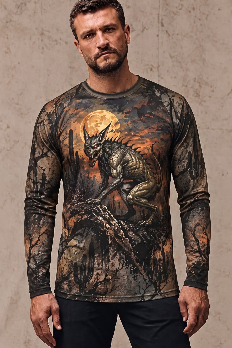 Performance Hunting Long Sleeve - Chupacabra Desert Moon Prowler - ULS669K image 2