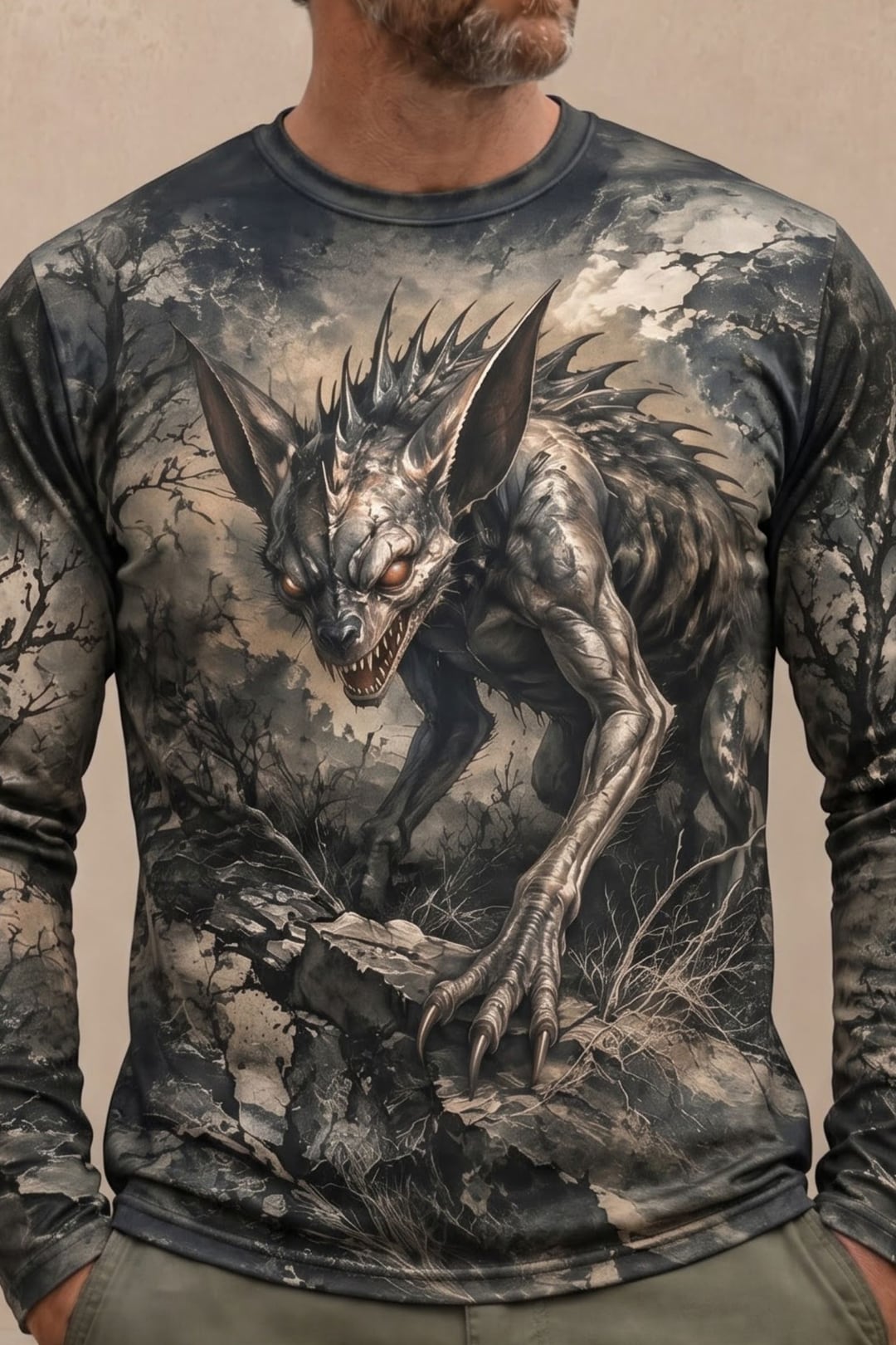 Performance Hunting Long Sleeve - Chupacabra Rocky Ridge Stalker - ULS670K image 4