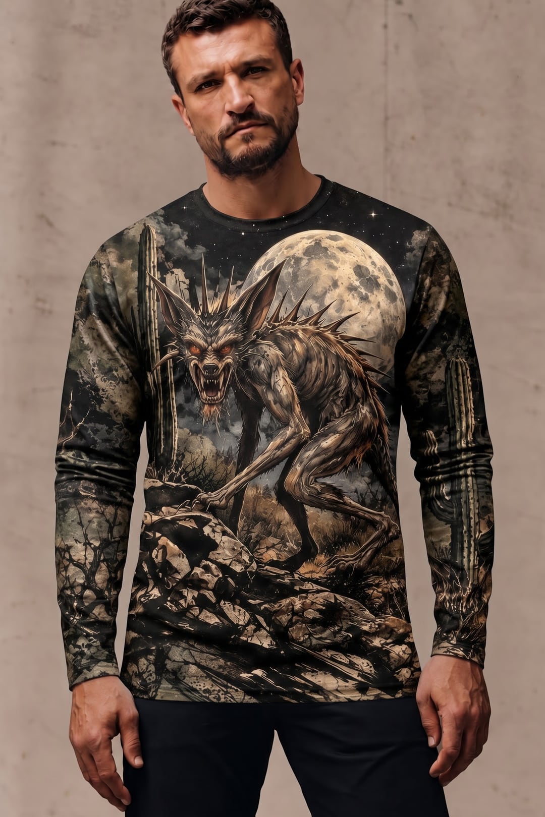 Performance Hunting Long Sleeve - Chupacabra Desert Moon Shadow - ULS671K image 2