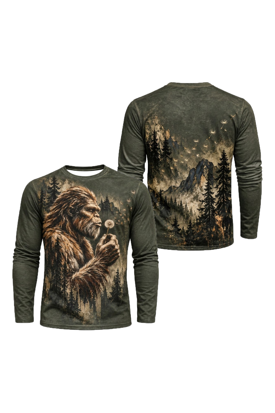 Performance Hunting Long Sleeve - Bigfoot Dandelion Pine Ridge - ULS675K image 1