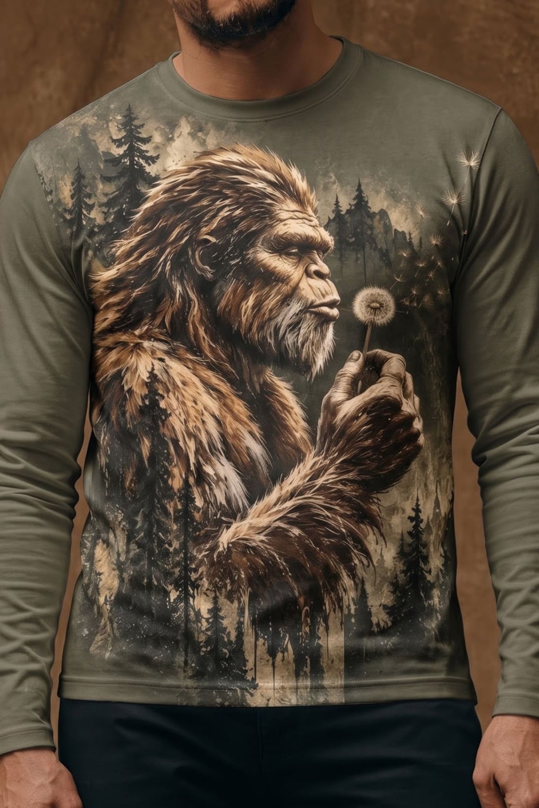 Performance Hunting Long Sleeve - Bigfoot Dandelion Pine Ridge - ULS675K image 4