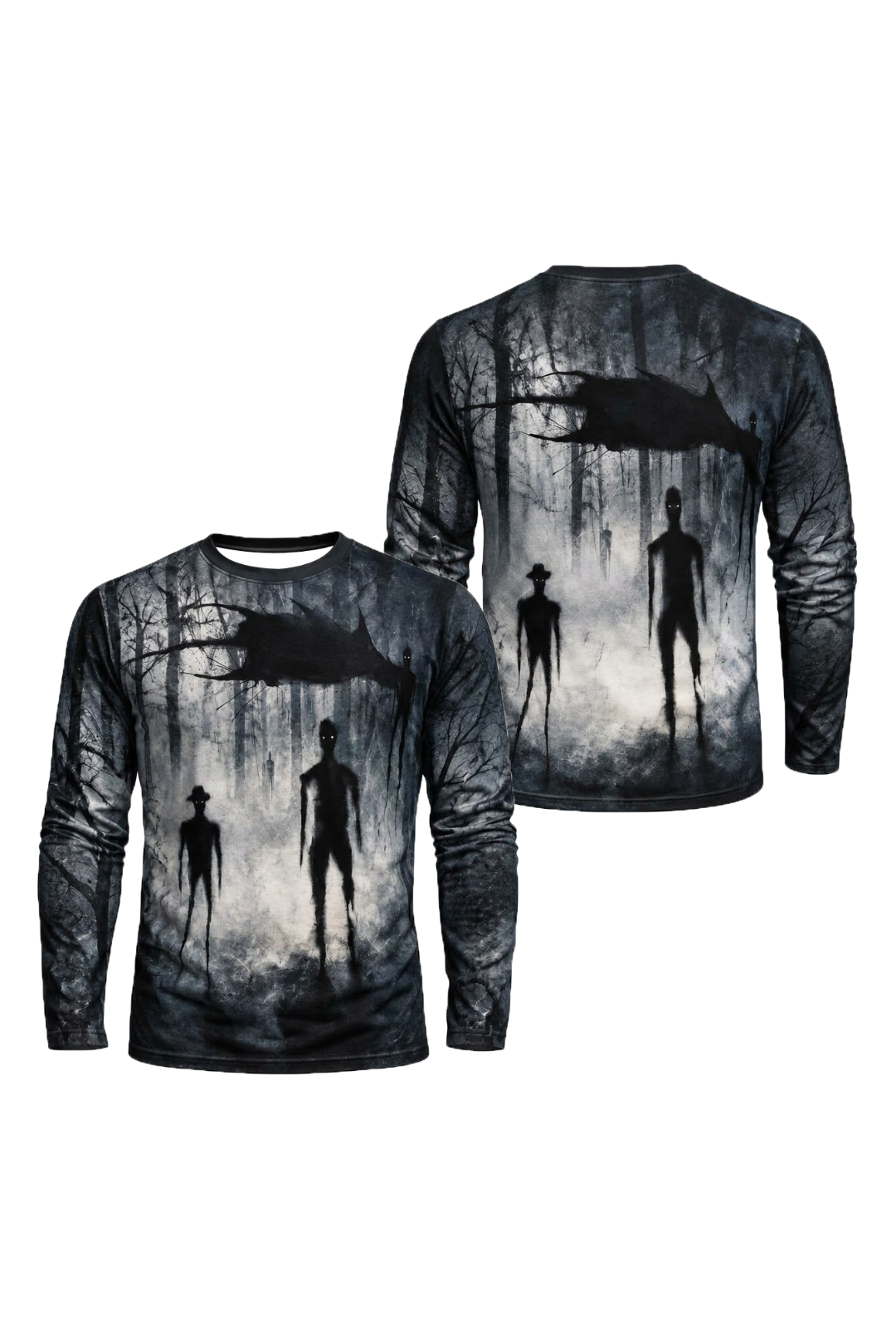 Performance Fishing Long Sleeve - Shadow People Haunted Hollow - ULS676K image 1