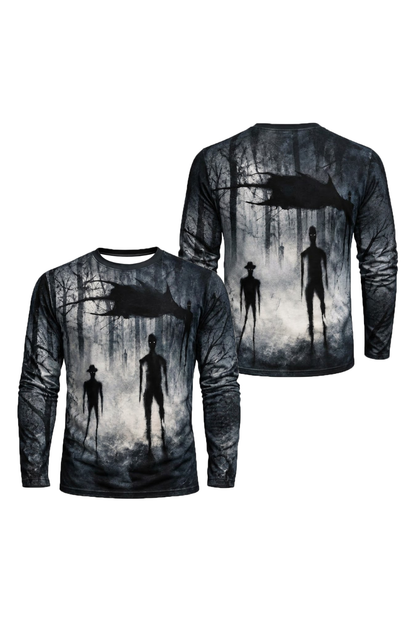 Performance Fishing Long Sleeve - Shadow People Haunted Hollow - ULS676K image 1