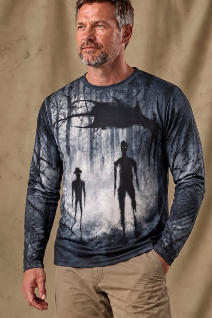 Performance Fishing Long Sleeve - Shadow People Haunted Hollow - ULS676K image 2