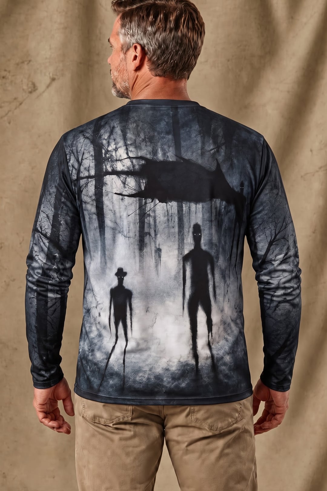 Performance Fishing Long Sleeve - Shadow People Haunted Hollow - ULS676K image 3
