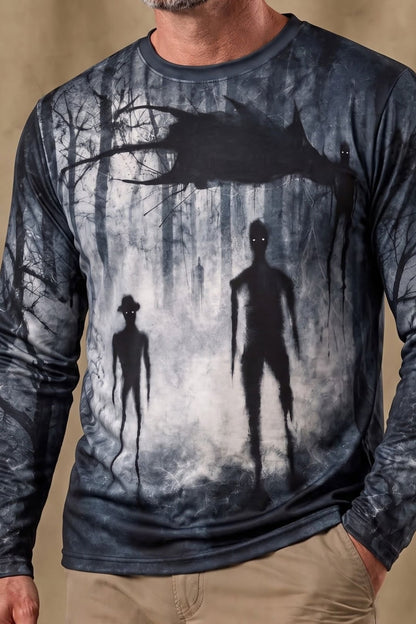 Performance Fishing Long Sleeve - Shadow People Haunted Hollow - ULS676K image 4