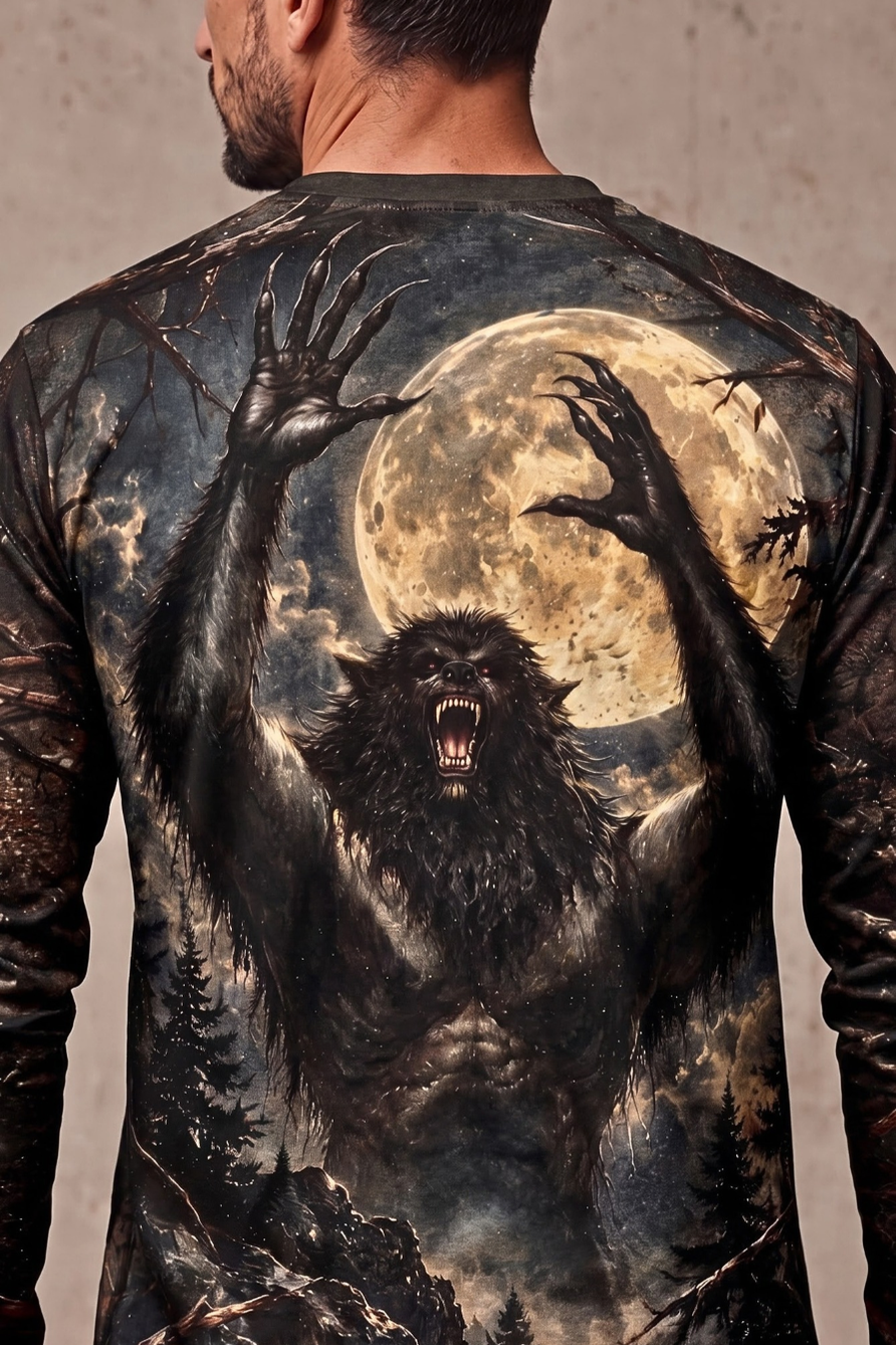Performance Hunting Long Sleeve - Dogman Timber Ridge Howling - ULS679K image 4