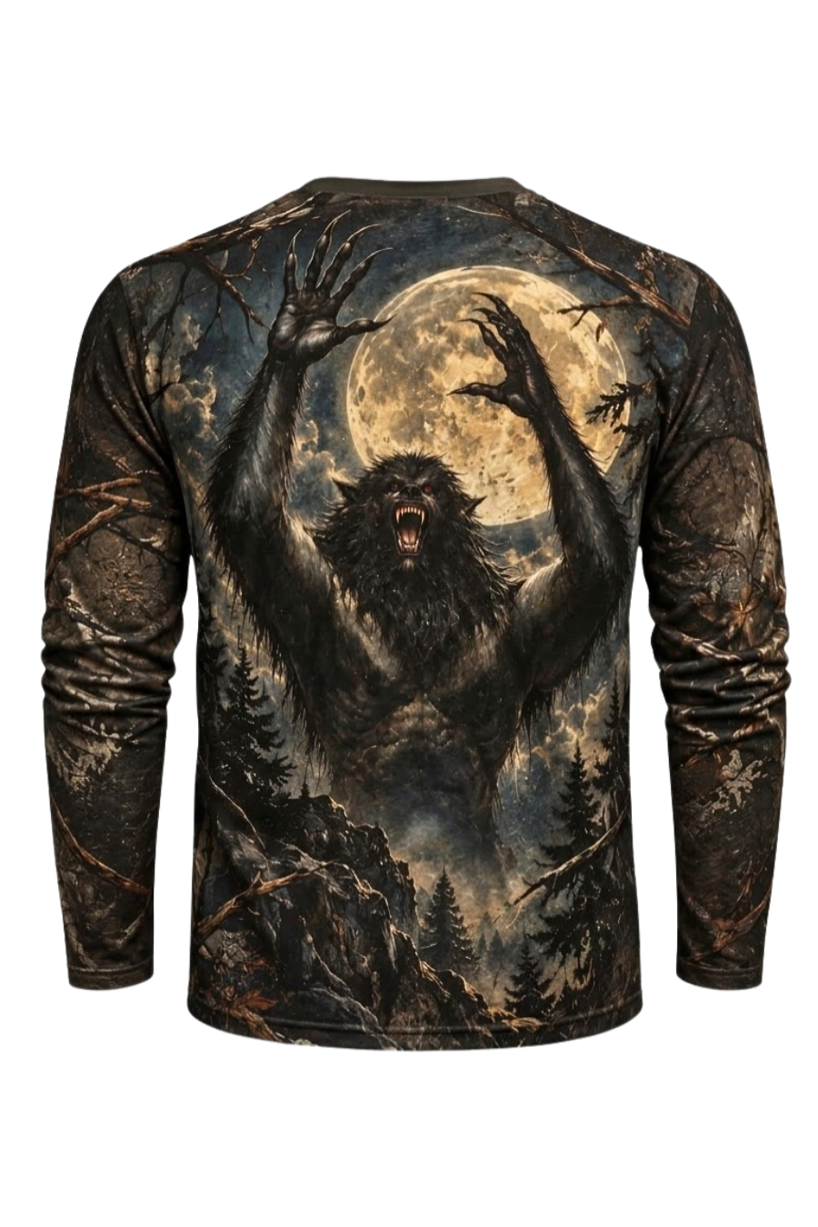 Performance Hunting Long Sleeve - Dogman Timber Ridge Howling - ULS679K image 5
