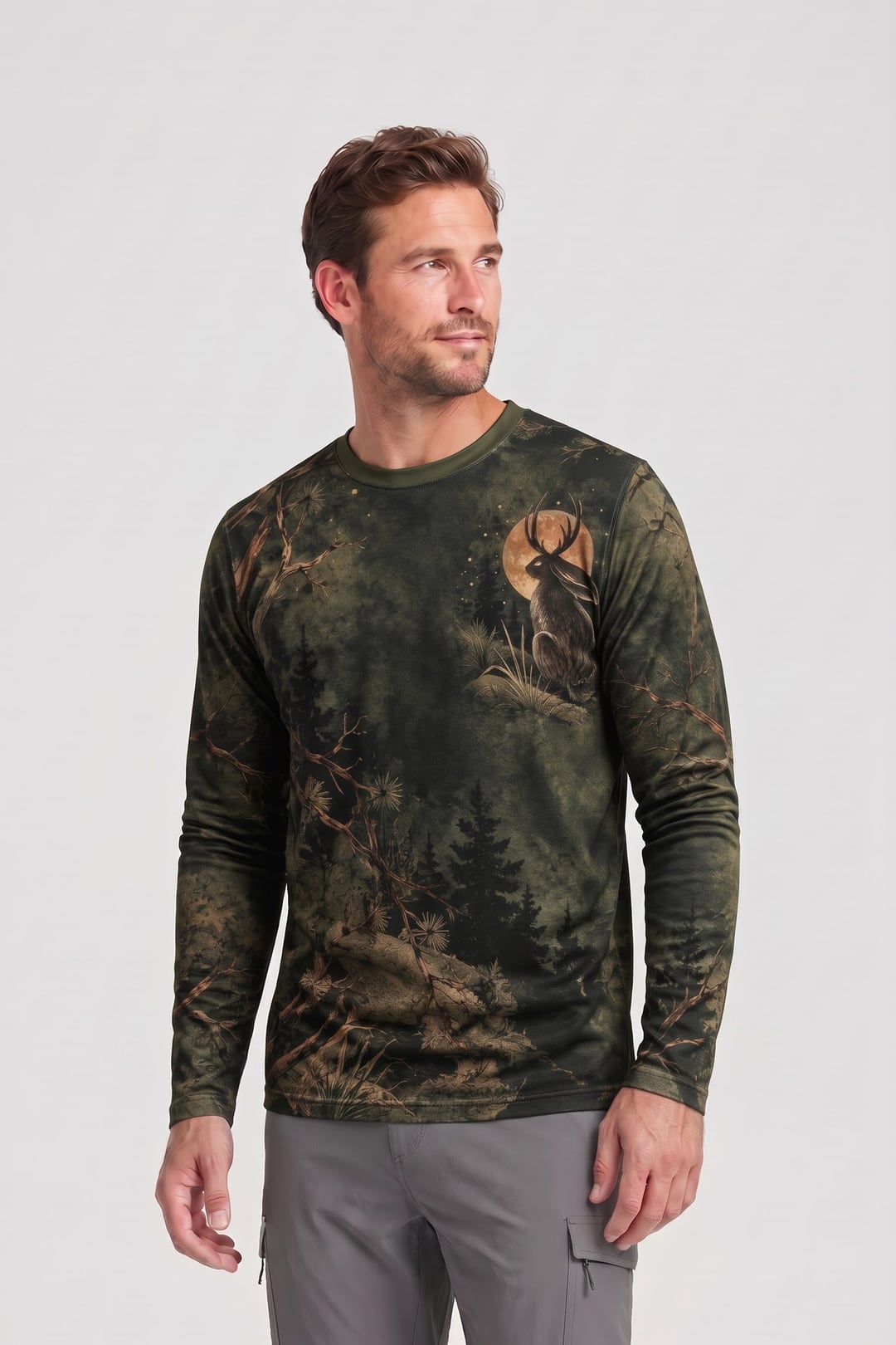 Performance Hunting Long Sleeve - Jackalope Pine Ridge Moonlight - ULS680K image 3