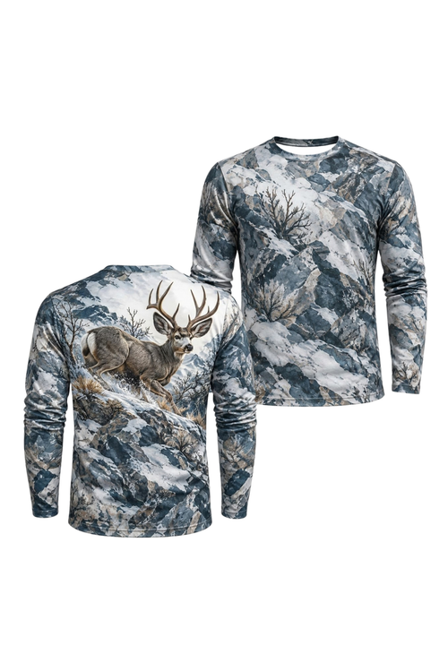 Performance Hunting Long Sleeve - Mule Deer Alpine Frost Ascent - ULS681K image 1
