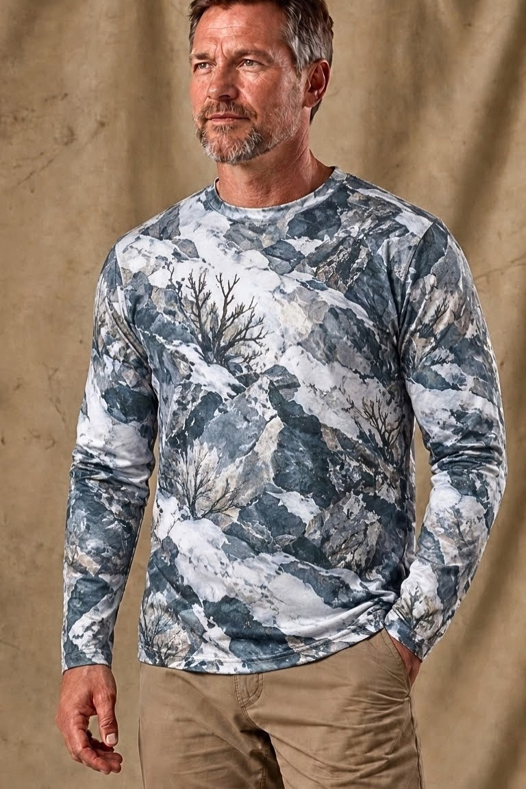 Performance Hunting Long Sleeve - Mule Deer Alpine Frost Ascent - ULS681K image 3